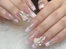 ☆迷った方はこのコースがおすすめ☆【人気No.1自爪】持ち込みデザイン★店内パーツ付け放題10本¥8480