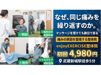 エンジョイエクササイズ整体院 武蔵新城(enjoyEXERCISE整体院)の写真/肩こりの原因は肩にはない。徹底した動作分析で「負担の集中」を解き放つオーダーメイド施術◎土日も営業。