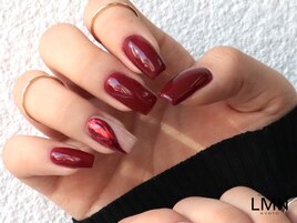 Point Art / ボルドーネイル