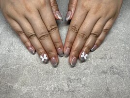 2024秋ネイル【リボンネイル】