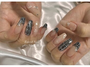 リン 恵比寿(RiN.)/ツイードネイル chinami