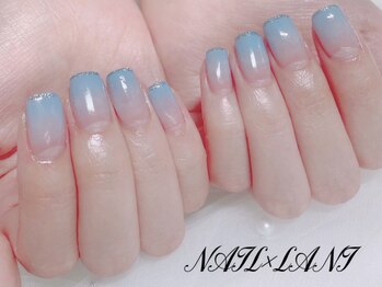 ネイルクロスラニ 練馬店(Nail Lani)/水色グラデーションネイル