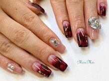 パラジェル認定サロン メールメール 池袋店(MereMer)/ボルドーべっ甲グラデーション