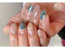 ネイルズ ララ(nails Lala)/ブルーカラー。