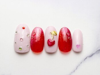 池袋ネイルサロン イイネイル(Ee-Nail)/チェリーボンボンネイル初￥6980