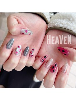 ヘヴン 鹿児島市本店(HeaVeN 2)/ホロフラワーネイル