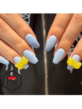 レディスペネイル ノマエ 名駅店(Redispe nail nomae)/ビジュー２つ付きワンカラー