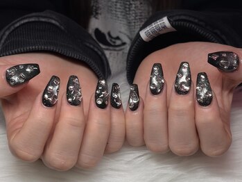 マグネット宝石キラキラネイル