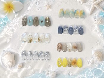 ベーシック ネイルウィザードアカデミー 本厚木店(Basic×NailWizardAcademy)の写真/今だけ！【Jr長さだし4500円】流行デザインをJrクーポンでお得に☆大人気マグネットカラーも有り♪