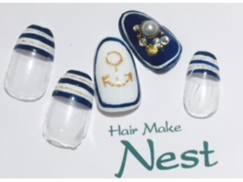 ネスト(Nest)/マリンボーダー（￥６５９０）