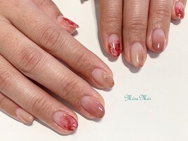 ふわふわニュアンスネイル