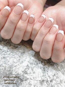 プライベート ネイルサロン マーマ(murmur)/囲みフレンチネイル
