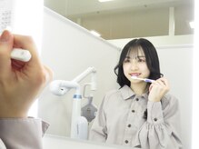 ホワイトニングバー アティ郡山店/◇専用の歯磨き粉で歯を磨く