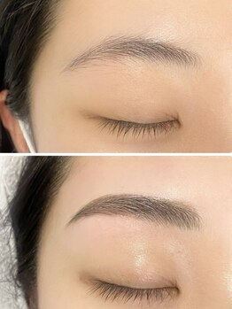 エクセレント plus店の写真/【眉WAX・眉毛パーマ】なりたい×似合う眉に♪骨格に合わせた眉で垢抜け☆自眉を生かしたデザインで美しく!