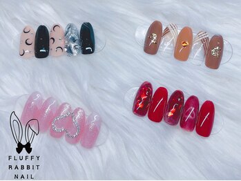 フラッフィーラビットネイル(fluffy rabbit nail)/2月度:追加定額デザイン