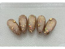 ブラウンマグネットネイル★