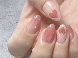 【パラジェル】ピンクネイル