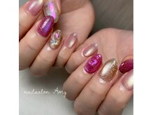 エイミー(Amy)の雰囲気（マグネット×パウダー使いでうるんちゅるんnailに♪）