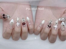 ピオミエルネイル 新宿(pio miel nail)/大人ガーリーネイル