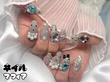 ネイルマフィア 池袋店(NAIL MAFIA)/マグネット ドット リボンパール