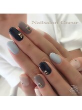 ネイルサロン クール(Nailsalon Coeur)/グレージュ オフィスネイル