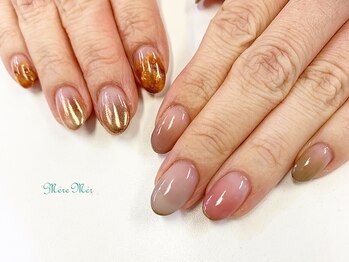 パラジェル認定サロン メールメール 池袋店(MereMer)/ふんわりアシンメトリーネイル