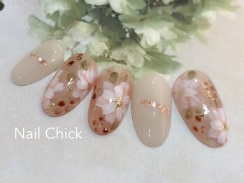 ネイルチックコウベ 銀天街店(Nail Chick kobe)/大人フラワーネイル