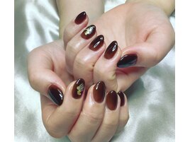 バレンタインネイル