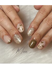 ハートフレンチネイル