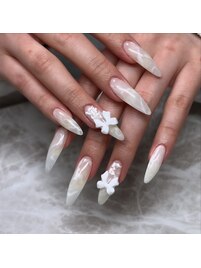 大理石風ネイル