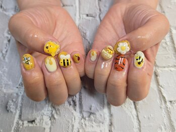 ナコ(NAKO)/くまのぷーさんネイル