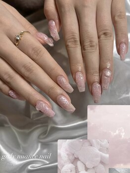 ルルシアン 代々木(luluchien)/ガーリーニュアンスネイル◎