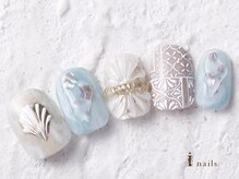 アイネイルズ 横浜WEST店(I-nails)/大人夏柄ネイル11500円
