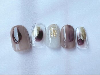 アイネイルズ 梅田店(I nails)/大人ブラウンネイル
