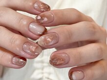 アイネイルズ 渋谷店(I nails)/【Yuki.f】ブラウンゴールド