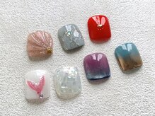 エクラ(e'clat)/フットネイル　親指デザイン