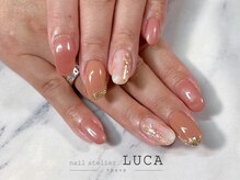 ネイルアトリエルカ(nail atelier LUCA)/W-72 大人上品ニュアンスネイル