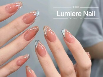 ルミエール ネイル モンナカ(Lumiere Nail Monnaka)/オンブレフレンチ/冬ネイル