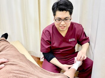 げんき堂整骨院/げんき堂鍼灸院 イオンモール秋田/包帯で固定(野中)