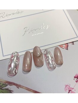 リップルズ(Ripples)/マグネット・ヒョウ柄ネイル