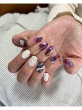 ユージューネイルルーム(UJU nail room)/インクアートぷくぷくネイル