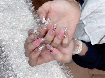 レアネイル 新宿(le'a nail)/3Dフラワーネイル