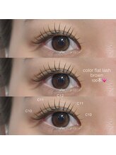 クリークボイスヘアー 東原店(CLIQUE voice hair)/color flat lash