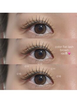 クリークボイスヘアー 東原店(CLIQUE voice hair)/color flat lash