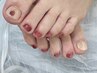 足元も華やかに*【フット】親指アートコース◆¥7.000-