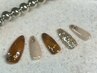 人気☆　HAND・秋ネイル（べっこうネイル・ツイードデザイン）￥8900→￥7400