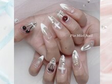 ピオミエルネイル 新宿(pio miel nail)/大人ガーリーネイル