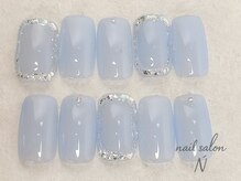 エヌ(N)/simple design  nail
