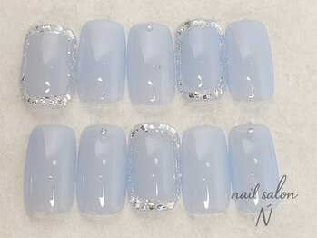 エヌ(N)/simple design nail