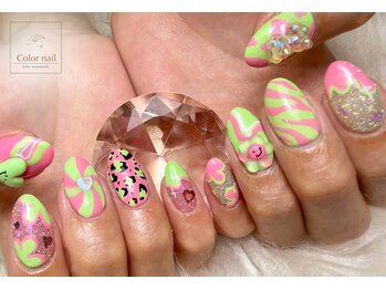 カラーネイル(Color nail)の写真/【さらにあなたを輝かせるネイルを☆】イベントネイルご用意!季節感のあるネイルで煌びやかなお手元に♪